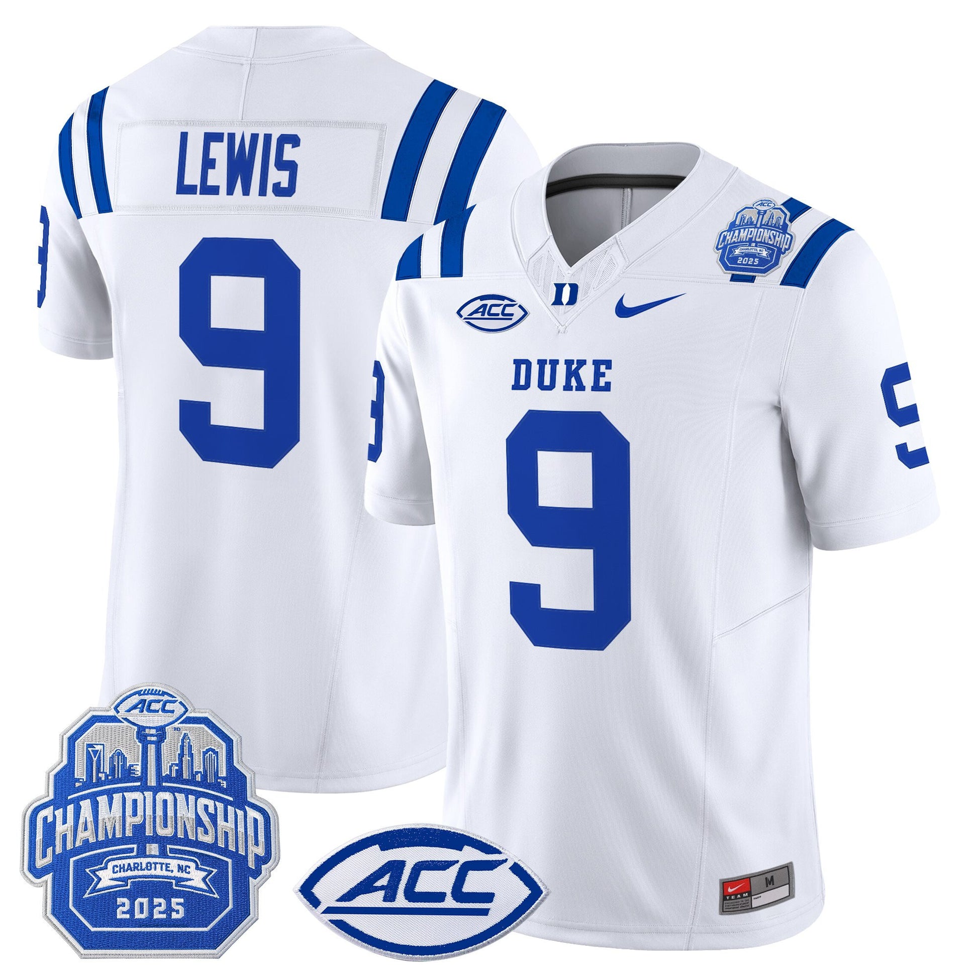 Men's Duke Blue Devils 2025 ACC Championship Vapor Limited Jersey - All Stitched