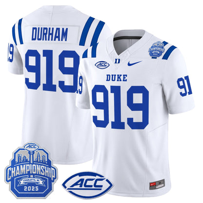 Men's Duke Blue Devils 2025 ACC Championship Vapor Limited Jersey - All Stitched