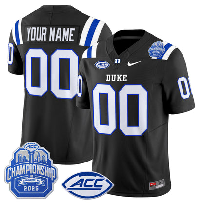 Duke Blue Devils 2025 ACC Championship Vapor Limited Custom Jersey - All Stitched