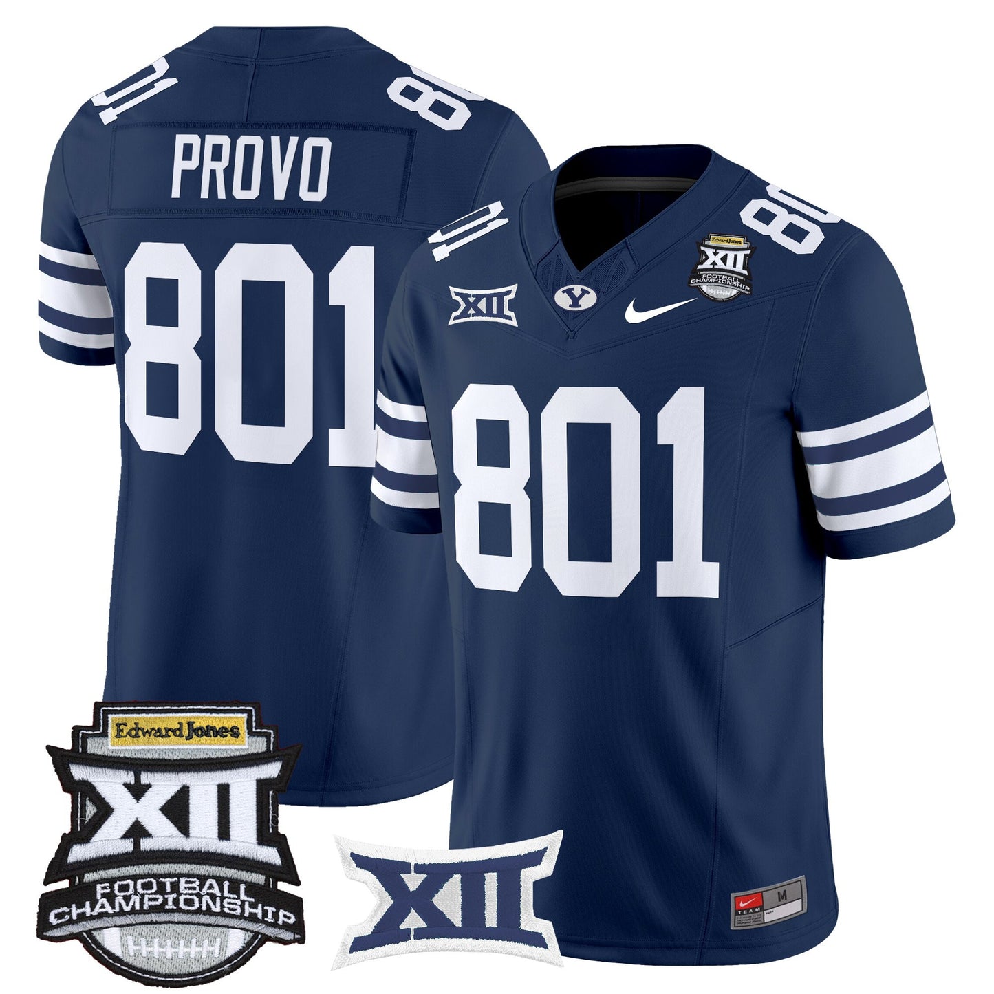Men's BYU Cougars 2025 Big 12 Championship Vapor Limited Jersey - All Stitched