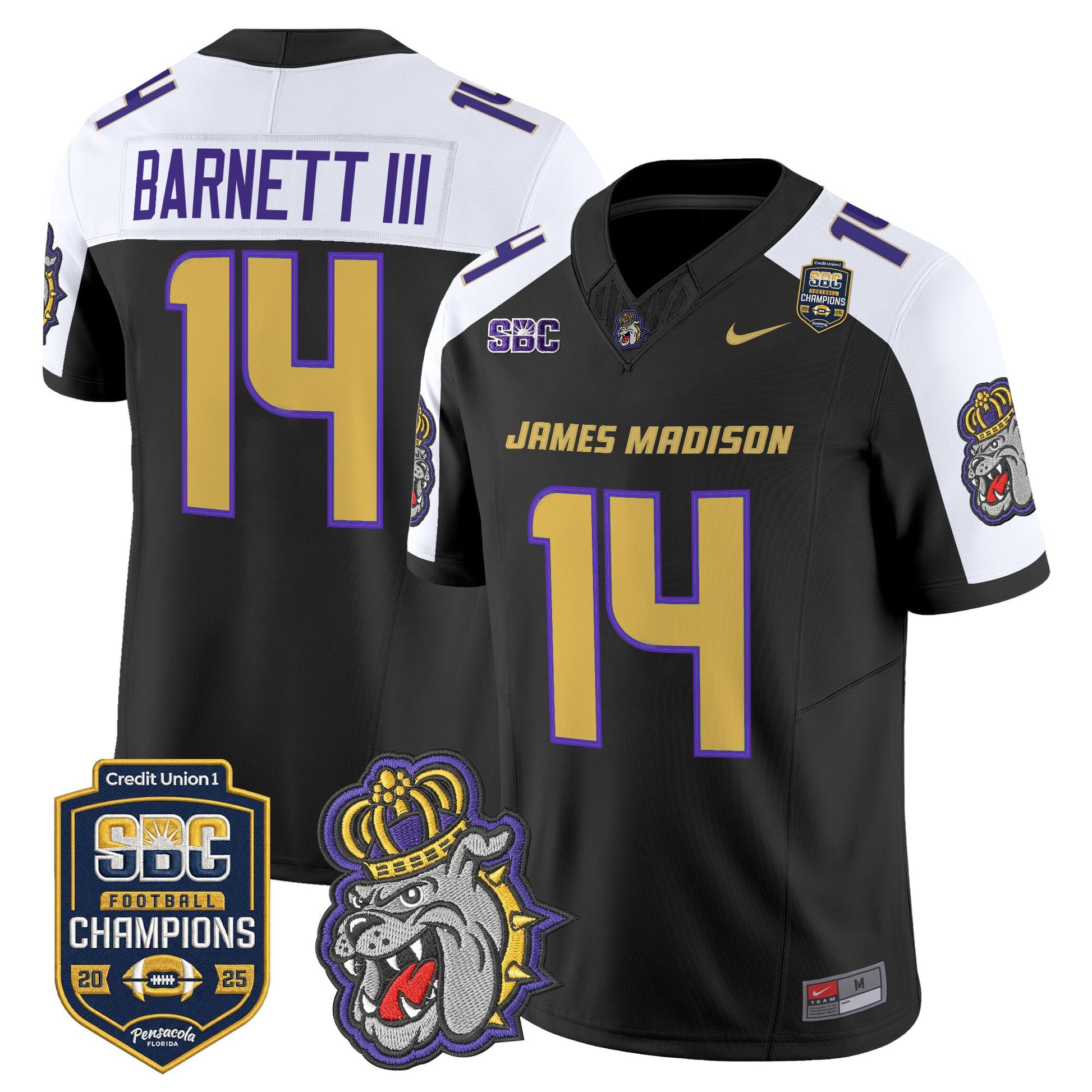 Men's James Madison Dukes 2025 SBC Champions Vapor Limited Jersey - All Stitched