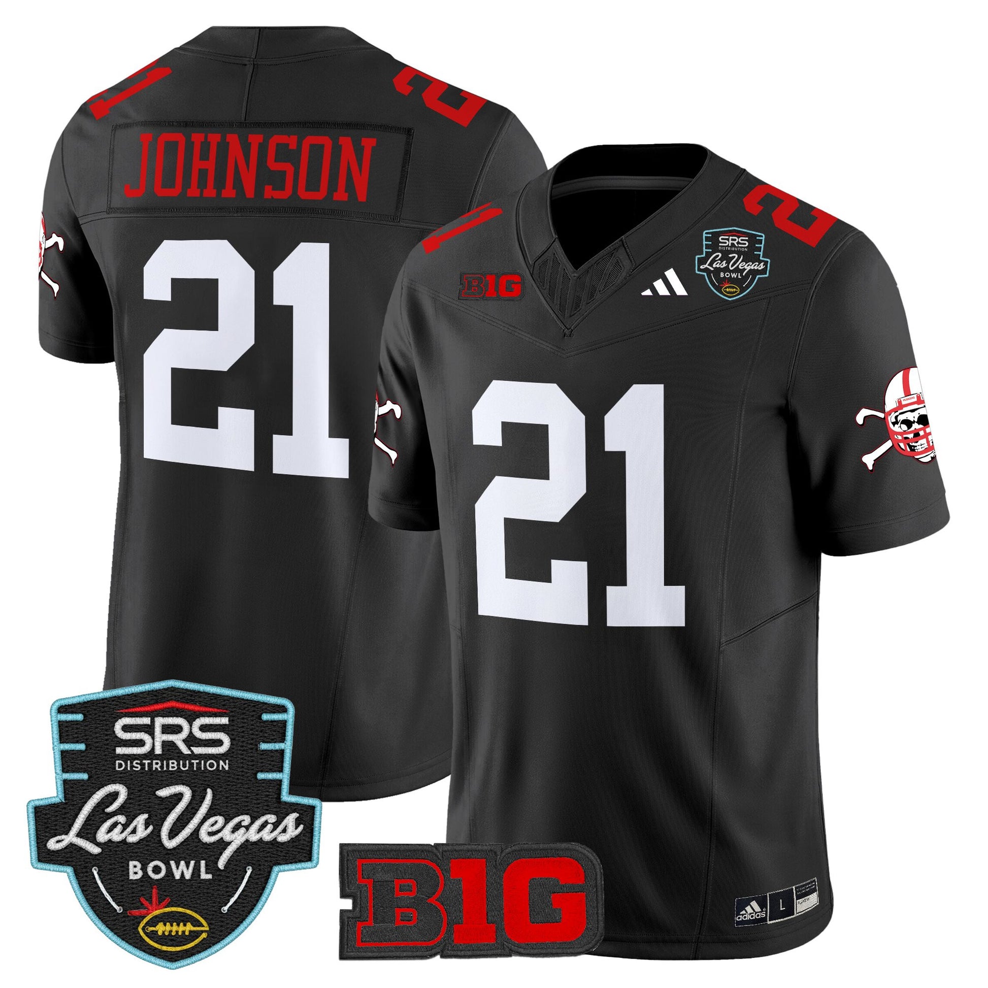 Men's Nebraska Cornhuskers 2025 Las Vegas Bowl Vapor Limited Jersey - All Stitched