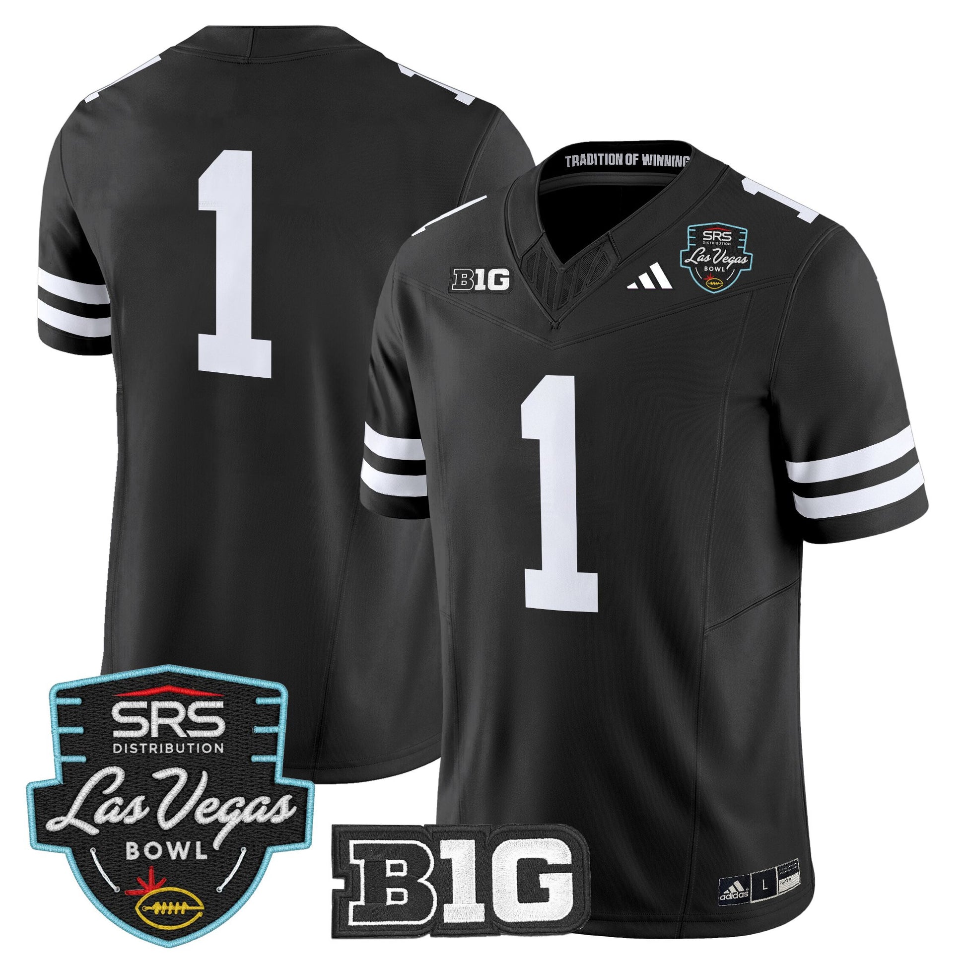 Men's Nebraska Cornhuskers 2025 Las Vegas Bowl Vapor Limited Jersey - All Stitched