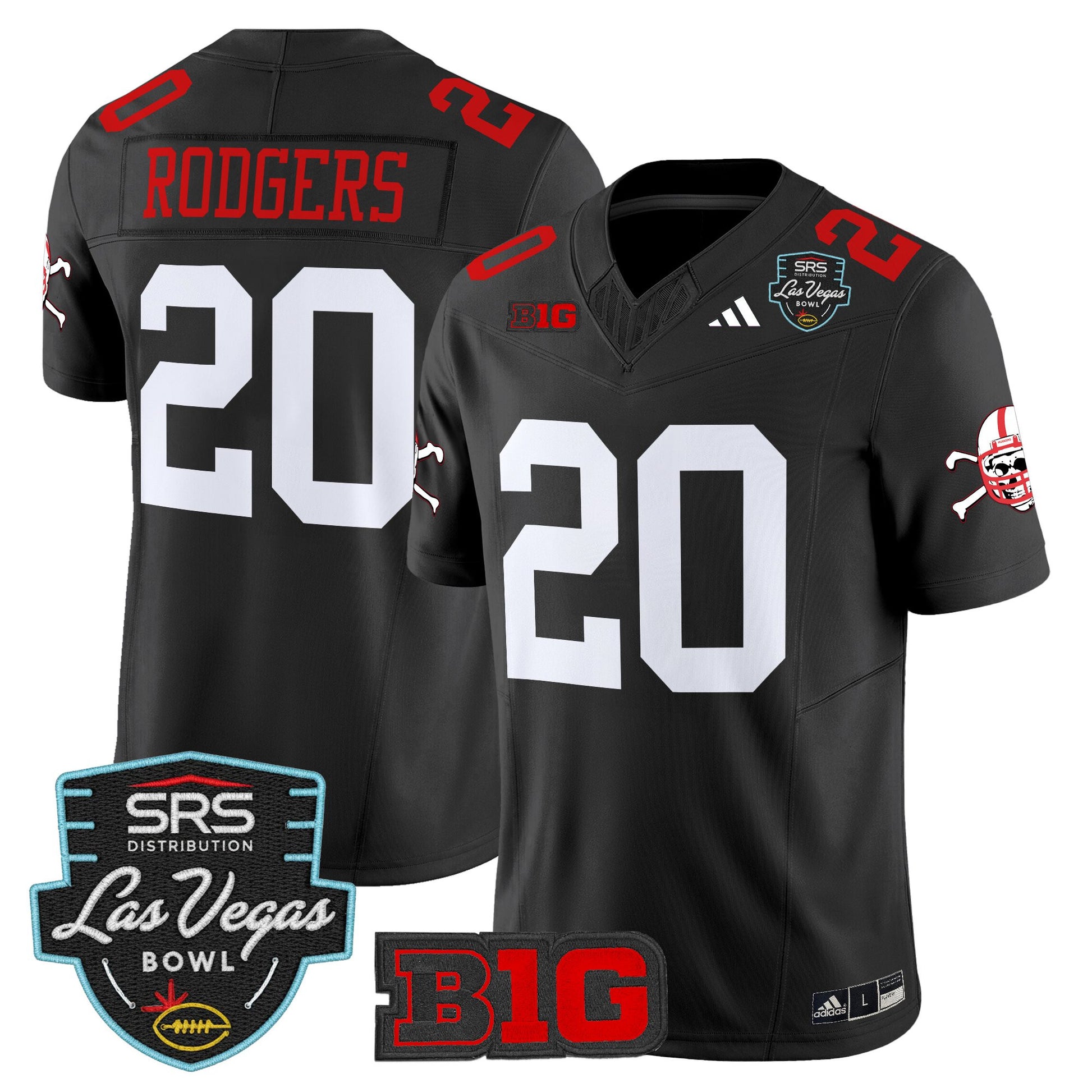 Men's Nebraska Cornhuskers 2025 Las Vegas Bowl Vapor Limited Jersey - All Stitched