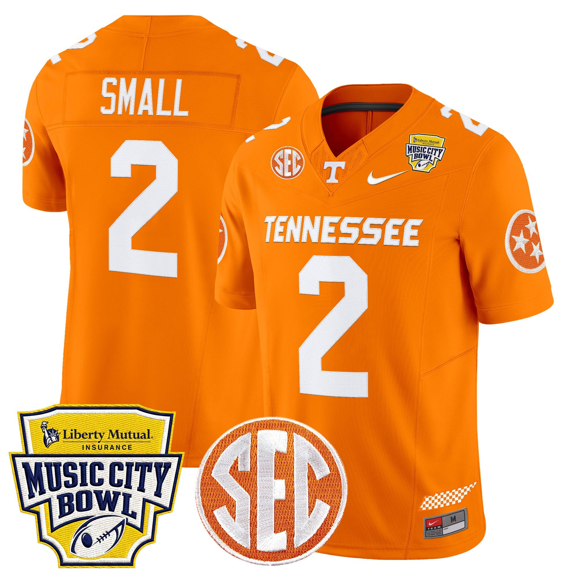 Men's Tennessee Volunteers 2025 Music City Bowl Vapor Limited Jersey - All Stitched