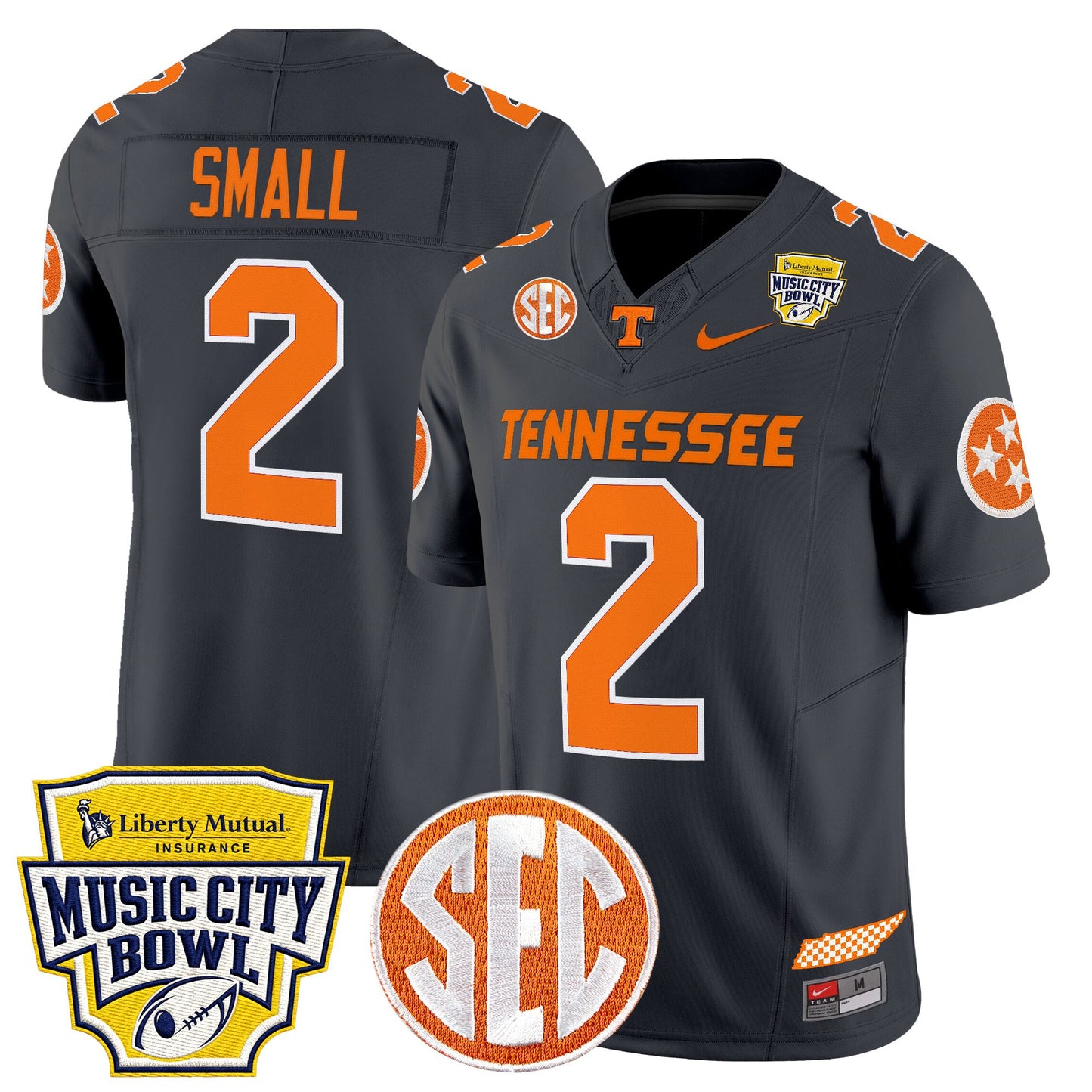 Men's Tennessee Volunteers 2025 Music City Bowl Vapor Limited Jersey - All Stitched
