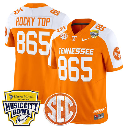Men's Tennessee Volunteers 2025 Music City Bowl Vapor Limited Jersey - All Stitched
