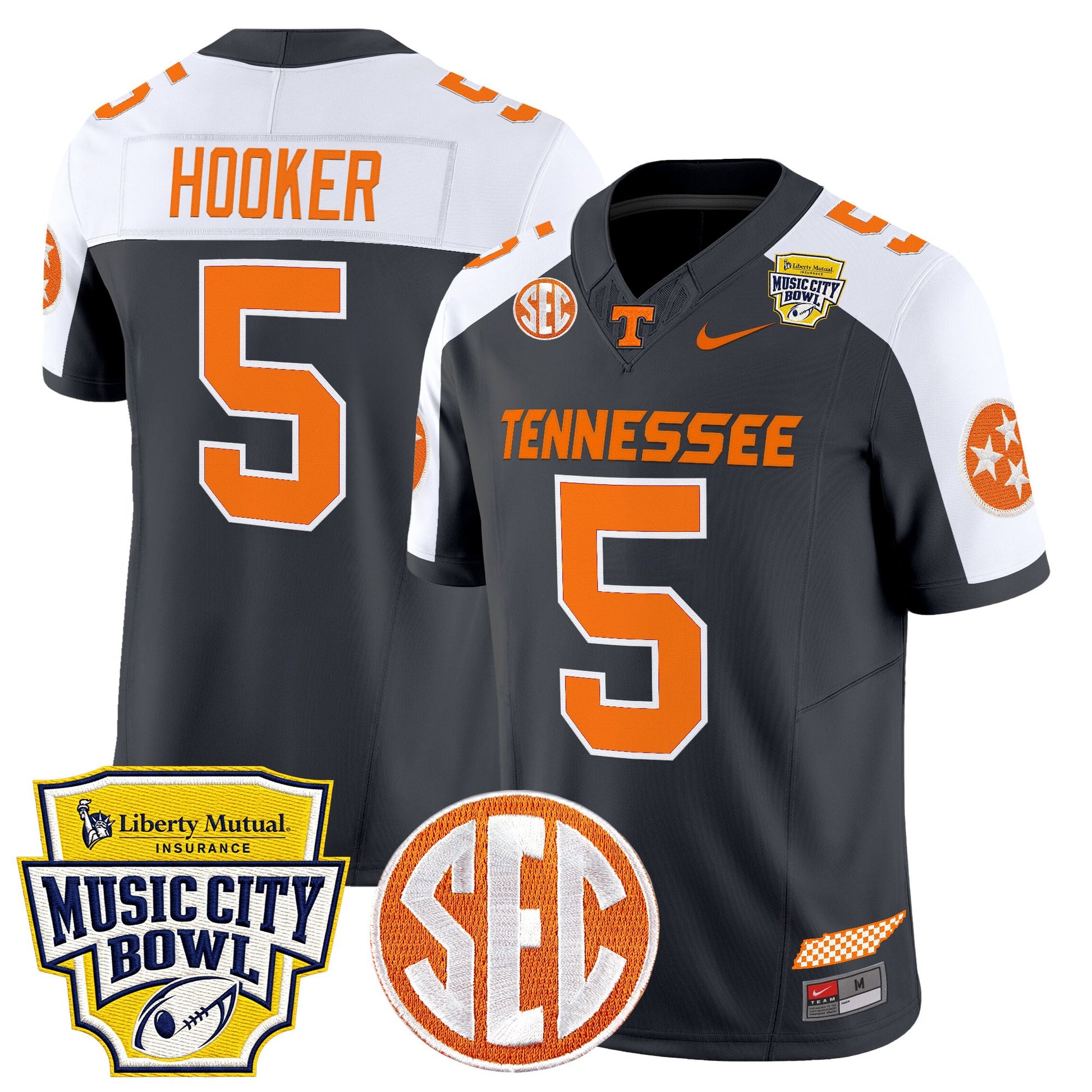 Men's Tennessee Volunteers 2025 Music City Bowl Vapor Limited Jersey - All Stitched