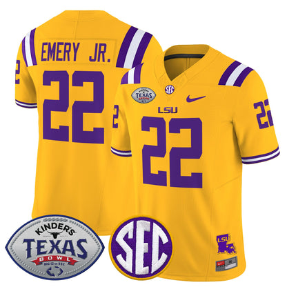 Men's LSU Tigers 2025 Texas Bowl Vapor Limited Jersey - All Stitched