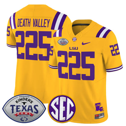 Men's LSU Tigers 2025 Texas Bowl Vapor Limited Jersey - All Stitched