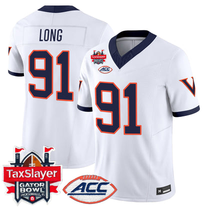 Men's Virginia Cavaliers 1995 Throwbacks Vapor Limited Jersey - Gator Bowl Patch - All Stitched