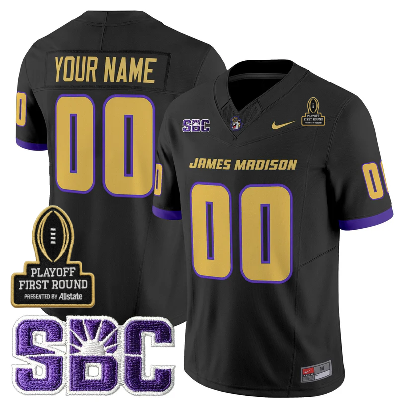 Custom JMD 2025 Playoff First Round Patch Jersey - All Stitched