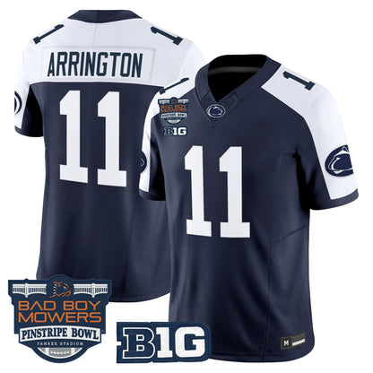 Men's Penn State Nittany Lions 2025 Pinstripe Bowl Vapor Limited Jersey V2 - All Stitched