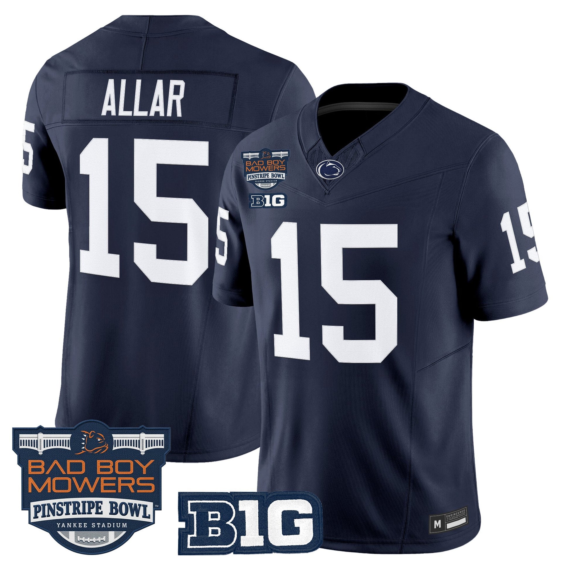Men's Penn State Nittany Lions 2025 Pinstripe Bowl Vapor Limited Jersey V2 - All Stitched