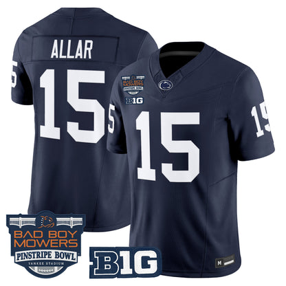 Men's Penn State Nittany Lions 2025 Pinstripe Bowl Vapor Limited Jersey V2 - All Stitched