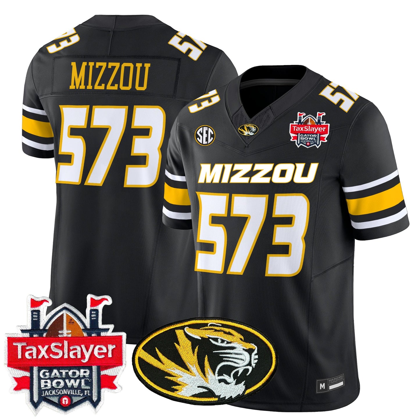 Men's Missouri Tigers 2025 Gator Bowl Vapor Limited Jersey - All Stitched