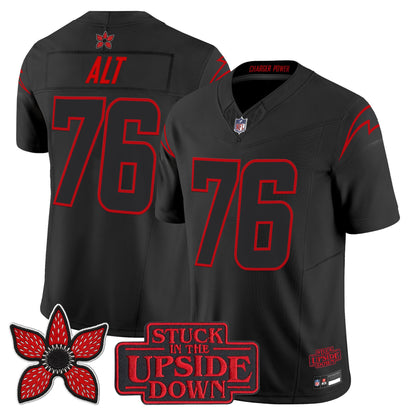 Los Angeles Chargers 'Stranger Things Edition' Vapor Limited Jersey - All Stitched