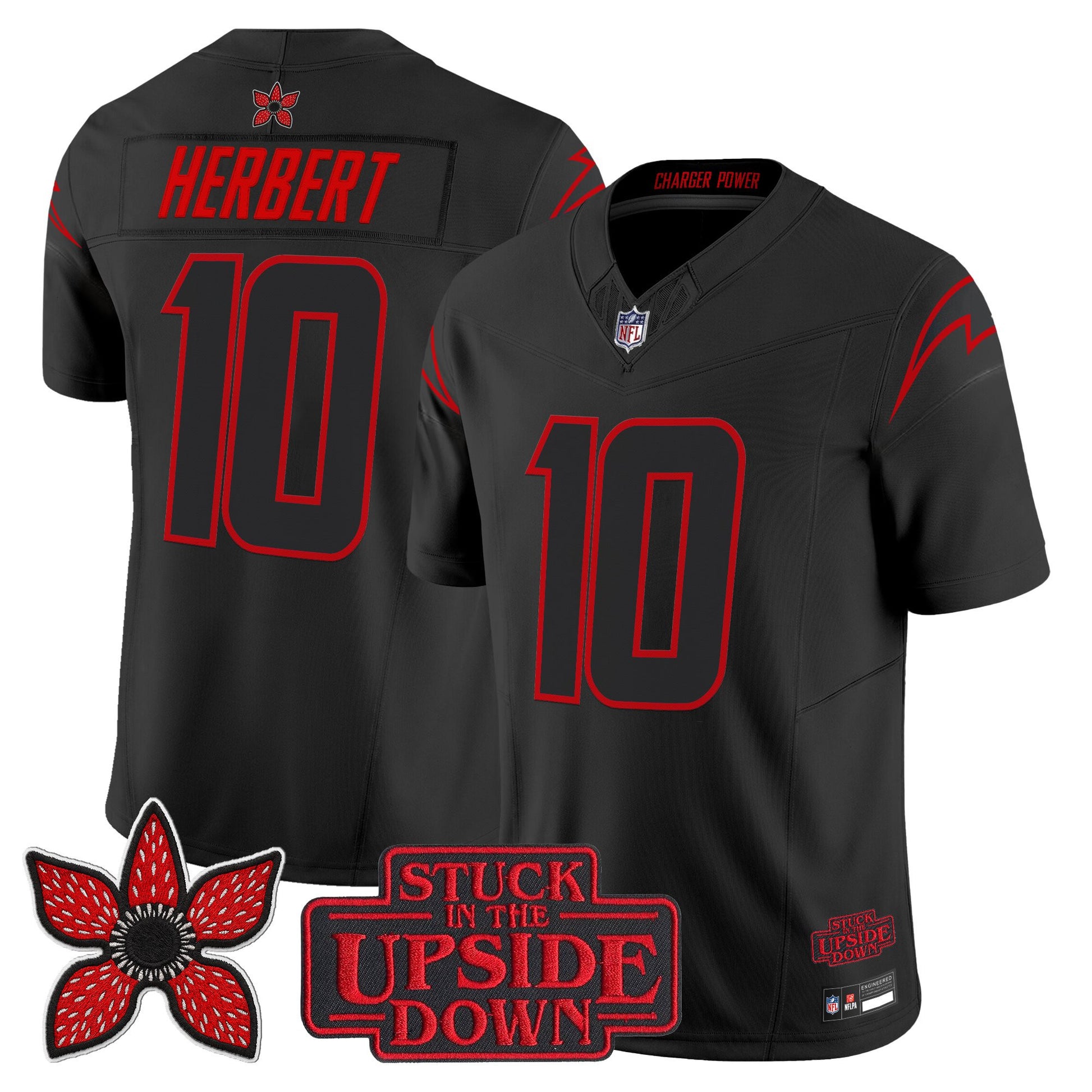 Los Angeles Chargers 'Stranger Things Edition' Vapor Limited Jersey - All Stitched