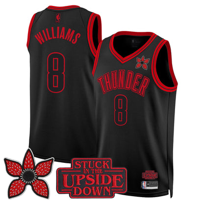 Men's Oklahoma City Thunder 'Stranger Things Edition' Swingman Jersey - All Stitched