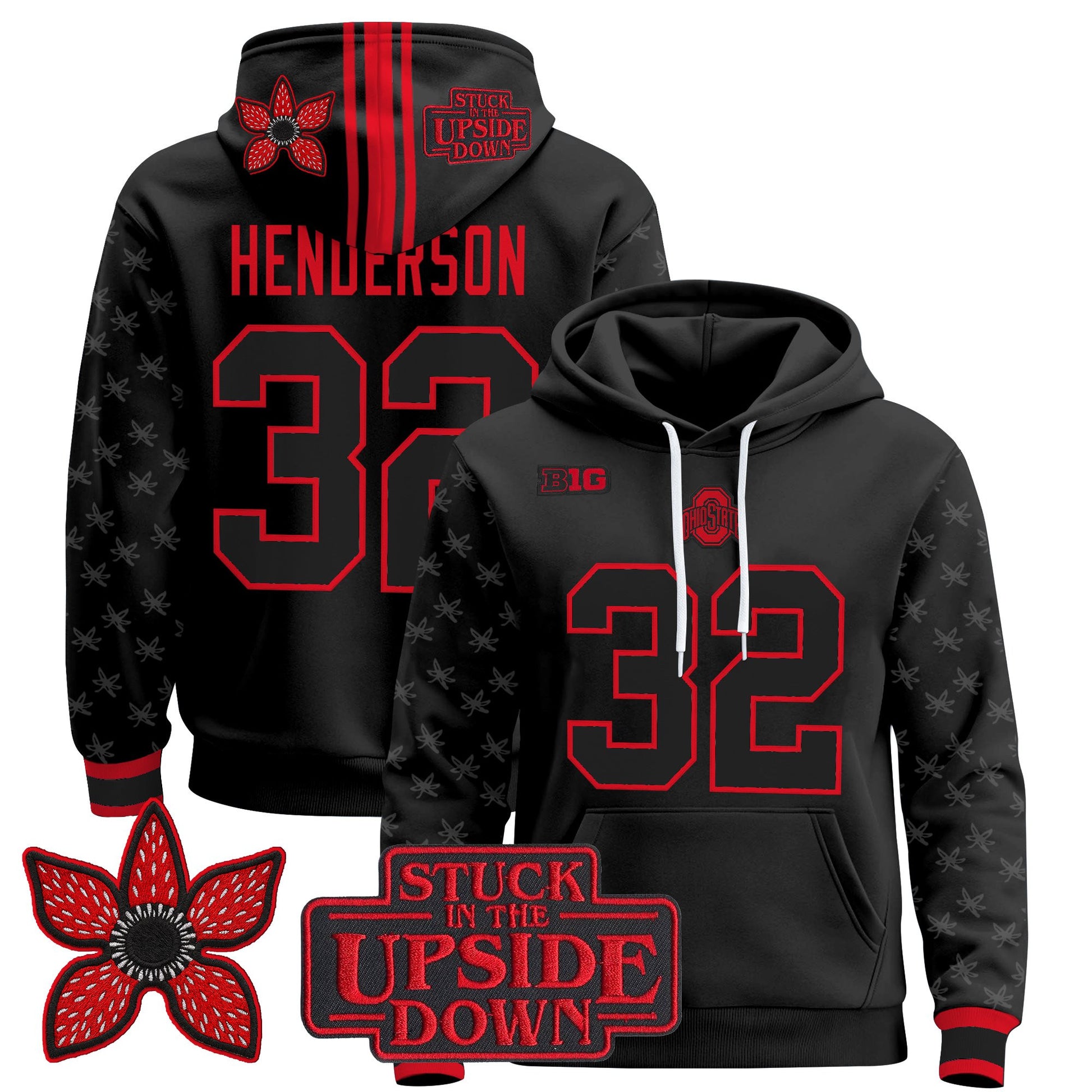 Ohio State Buckeyes 'Stranger Things Edition' Premium Pullover Hoodie - All Stitched