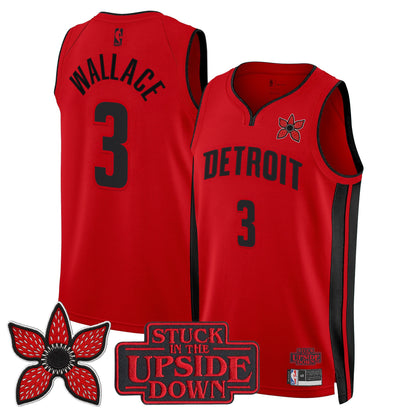 Men's Detroit Pistons 'Stranger Things Edition' Swingman Jersey - All Stitched