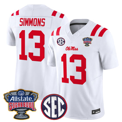 Ole Miss Rebels 2026 Sugar Bowl Vapor Limited Jersey - All Stitched