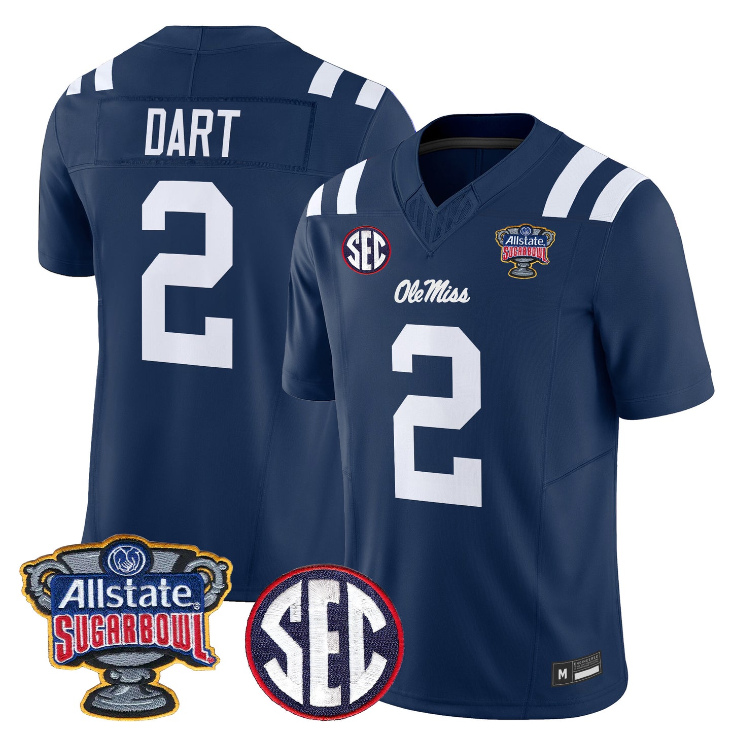 Ole Miss Rebels 2026 Sugar Bowl Vapor Limited Jersey - All Stitched