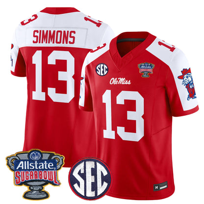 Ole Miss Rebels 2026 Sugar Bowl Vapor Limited Jersey - All Stitched