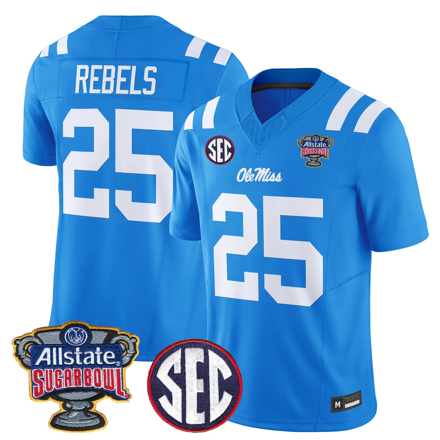 Ole Miss Rebels 2026 Sugar Bowl Vapor Limited Jersey - All Stitched