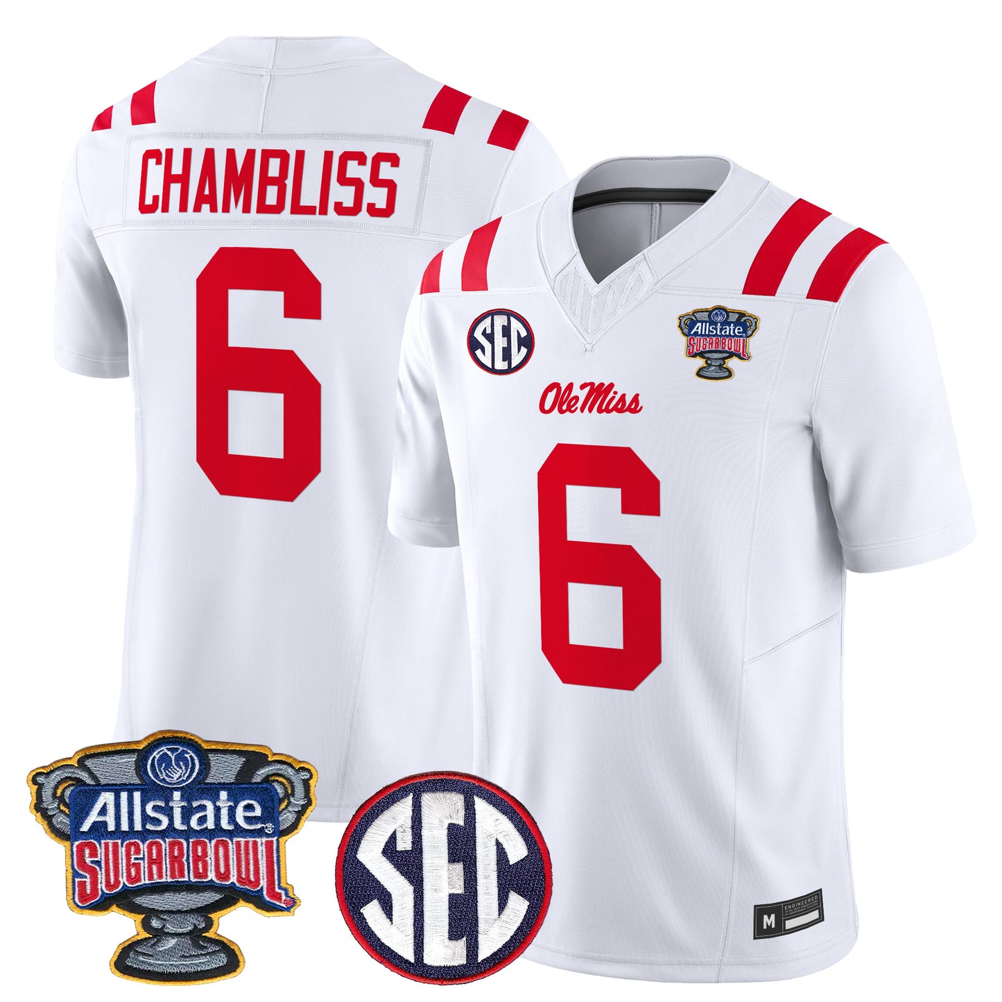 Ole Miss Rebels 2026 Sugar Bowl Vapor Limited Jersey - All Stitched