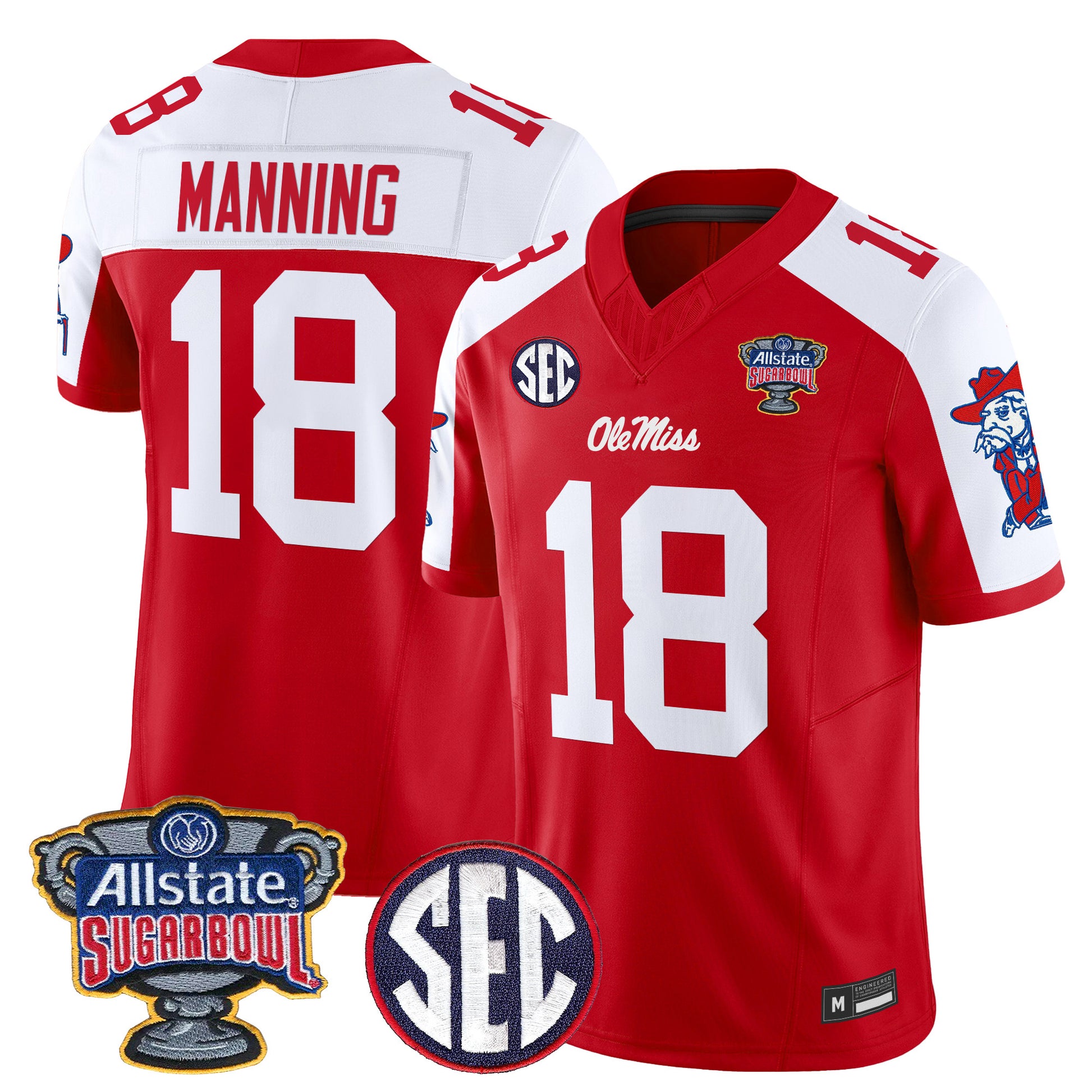 Ole Miss Rebels 2026 Sugar Bowl Vapor Limited Jersey - All Stitched
