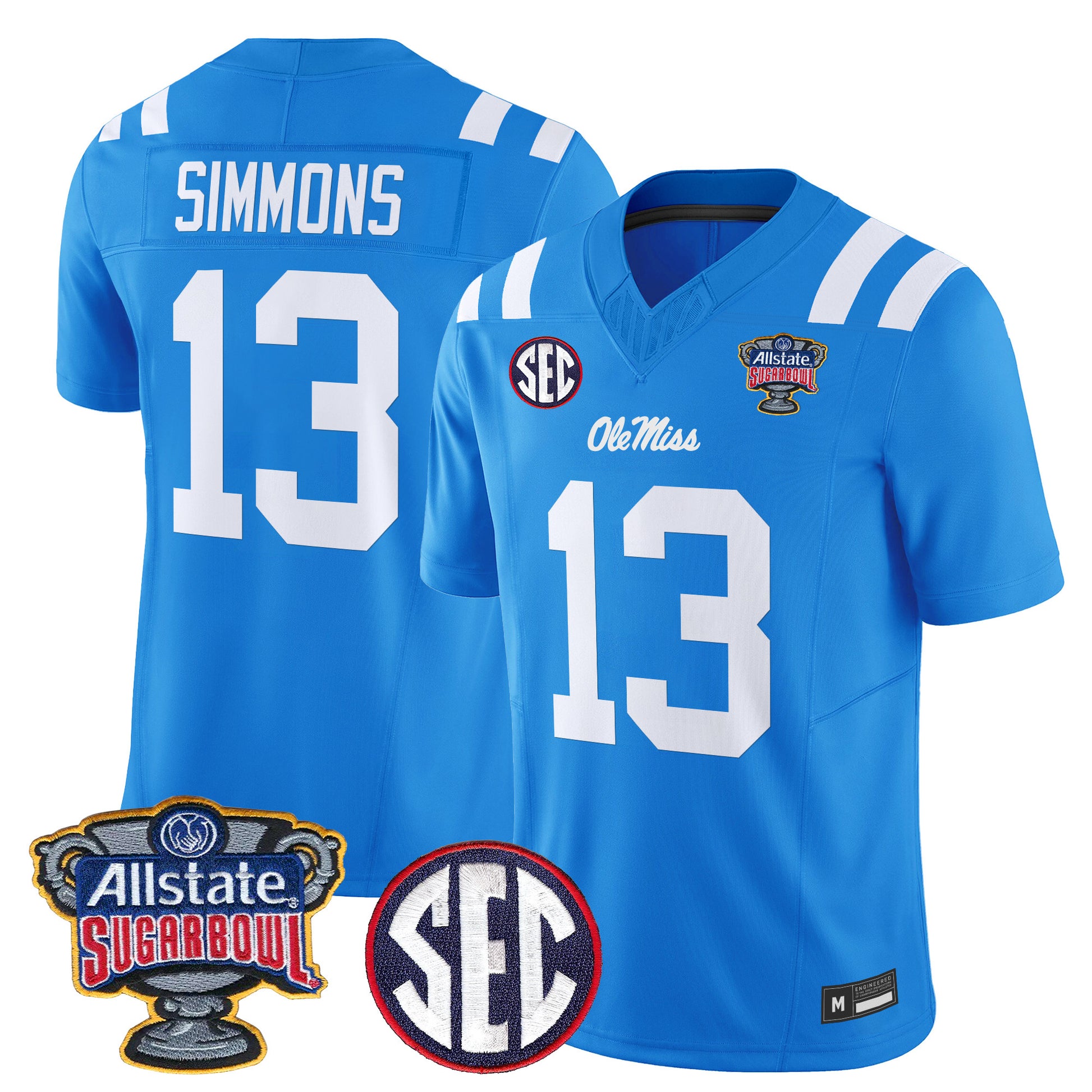 Ole Miss Rebels 2026 Sugar Bowl Vapor Limited Jersey - All Stitched
