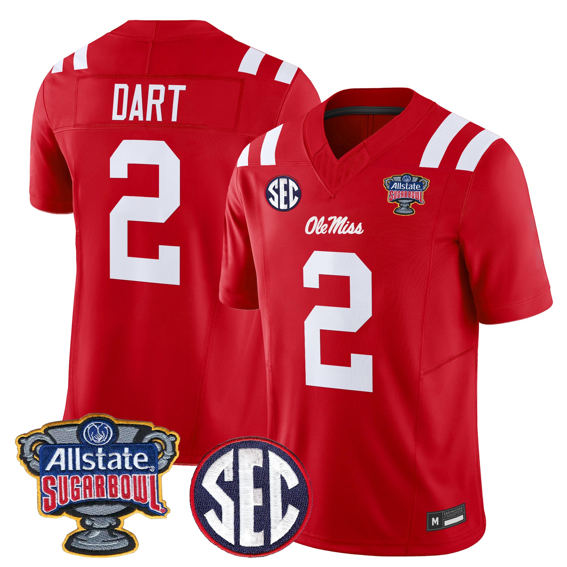 Ole Miss Rebels 2026 Sugar Bowl Vapor Limited Jersey - All Stitched