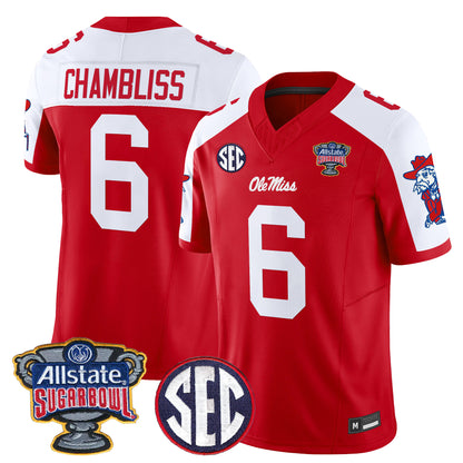 Ole Miss Rebels 2026 Sugar Bowl Vapor Limited Jersey - All Stitched