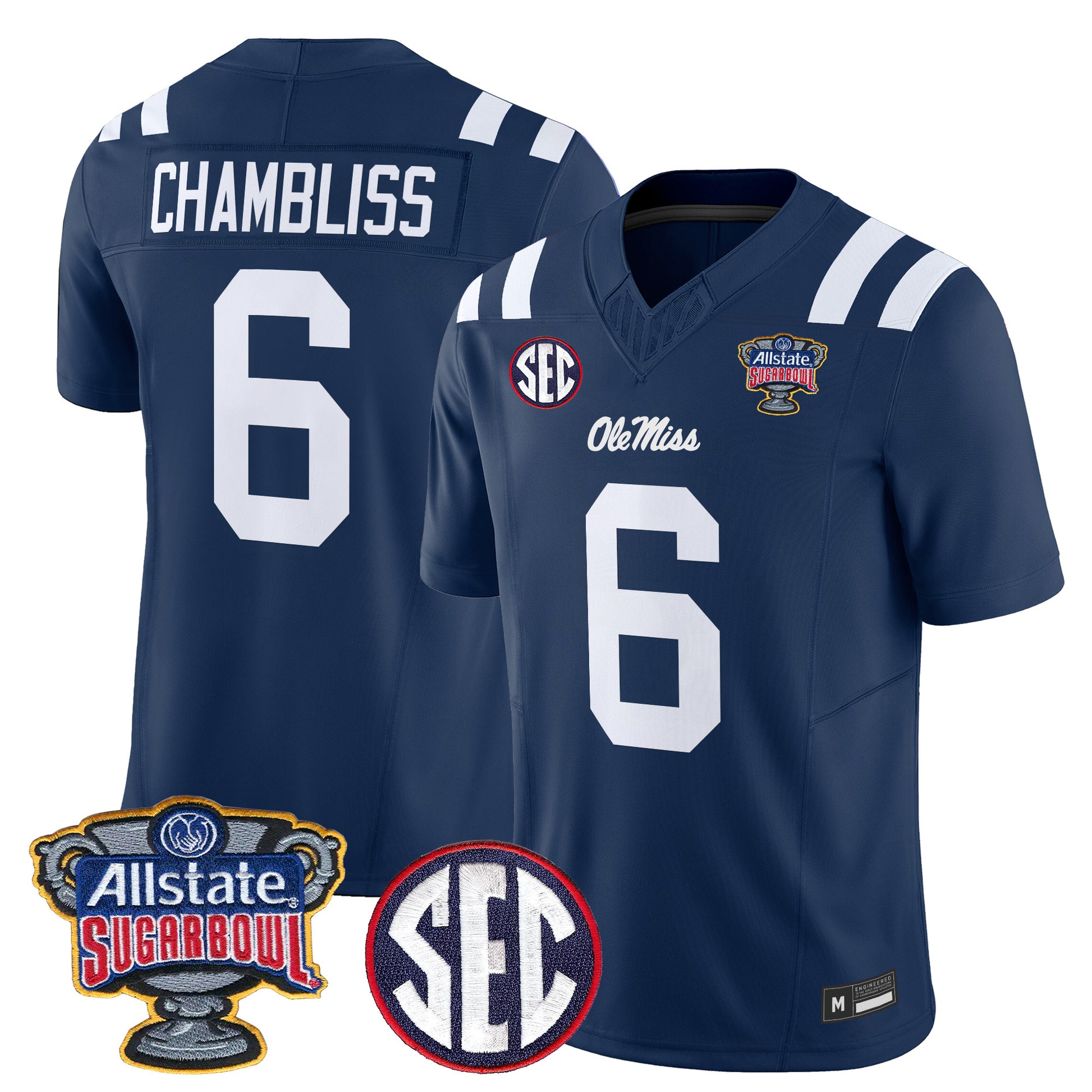 Ole Miss Rebels 2026 Sugar Bowl Vapor Limited Jersey - All Stitched