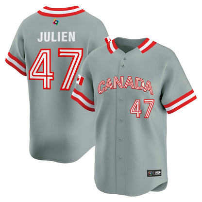 Men's Team Canada World Baseball Classic Vapor Premier Jersey - 2026 Roster (Projected Number) - All Stitched