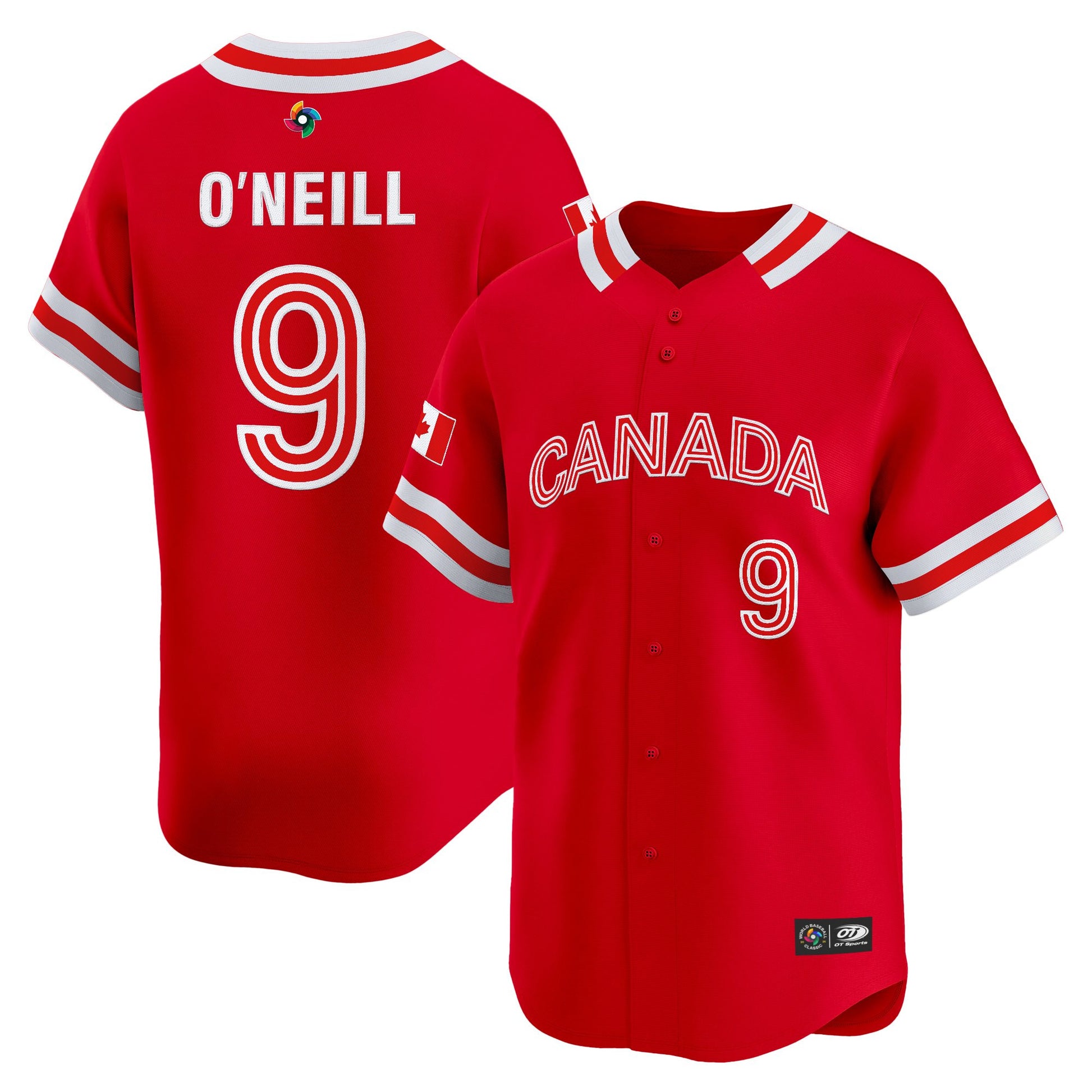 Men's Team Canada World Baseball Classic Vapor Premier Jersey - 2026 Roster (Projected Number) - All Stitched