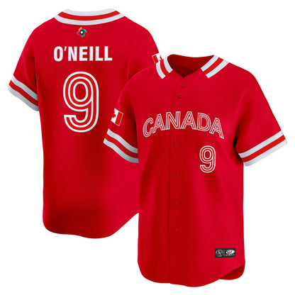 Men's Team Canada World Baseball Classic Vapor Premier Jersey - 2026 Roster (Projected Number) - All Stitched