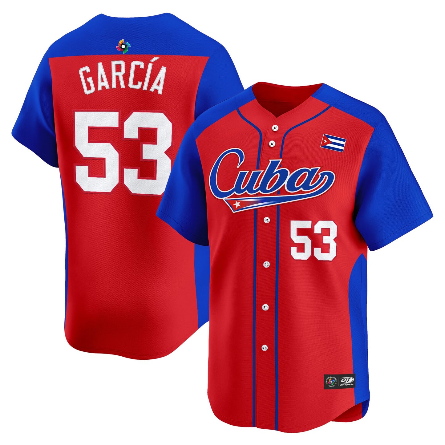 Men's Team Cuba World Baseball Classic Vapor Premier Jersey - 2026 Roster - All Stitched