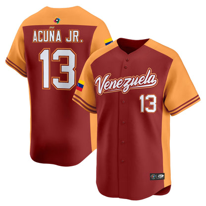 Men's Team Venezuela World Baseball Classic Vapor Premier Jersey - 2026 Roster - All Stitched