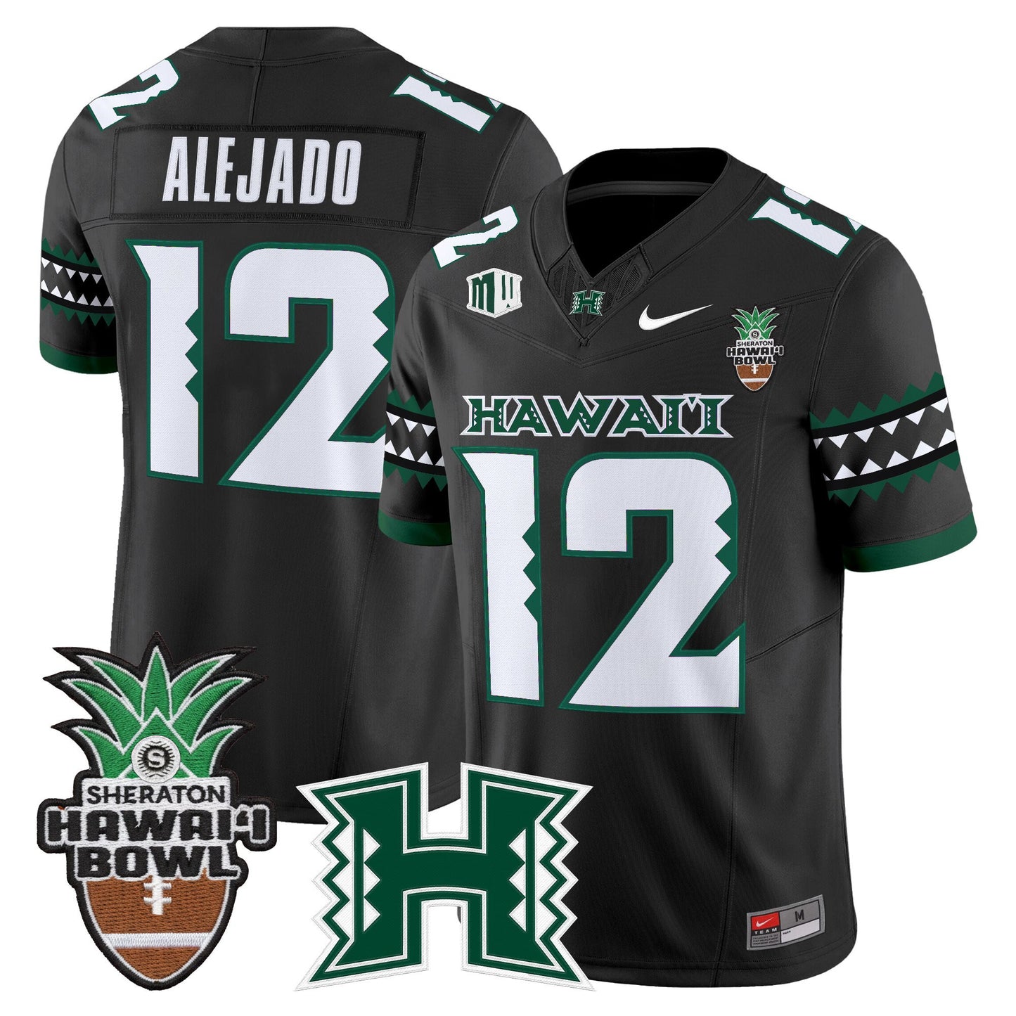 Men's Hawai'i Rainbow Warriors 2025 Hawai'i Bowl Vapor Limited Jersey - All Stitched