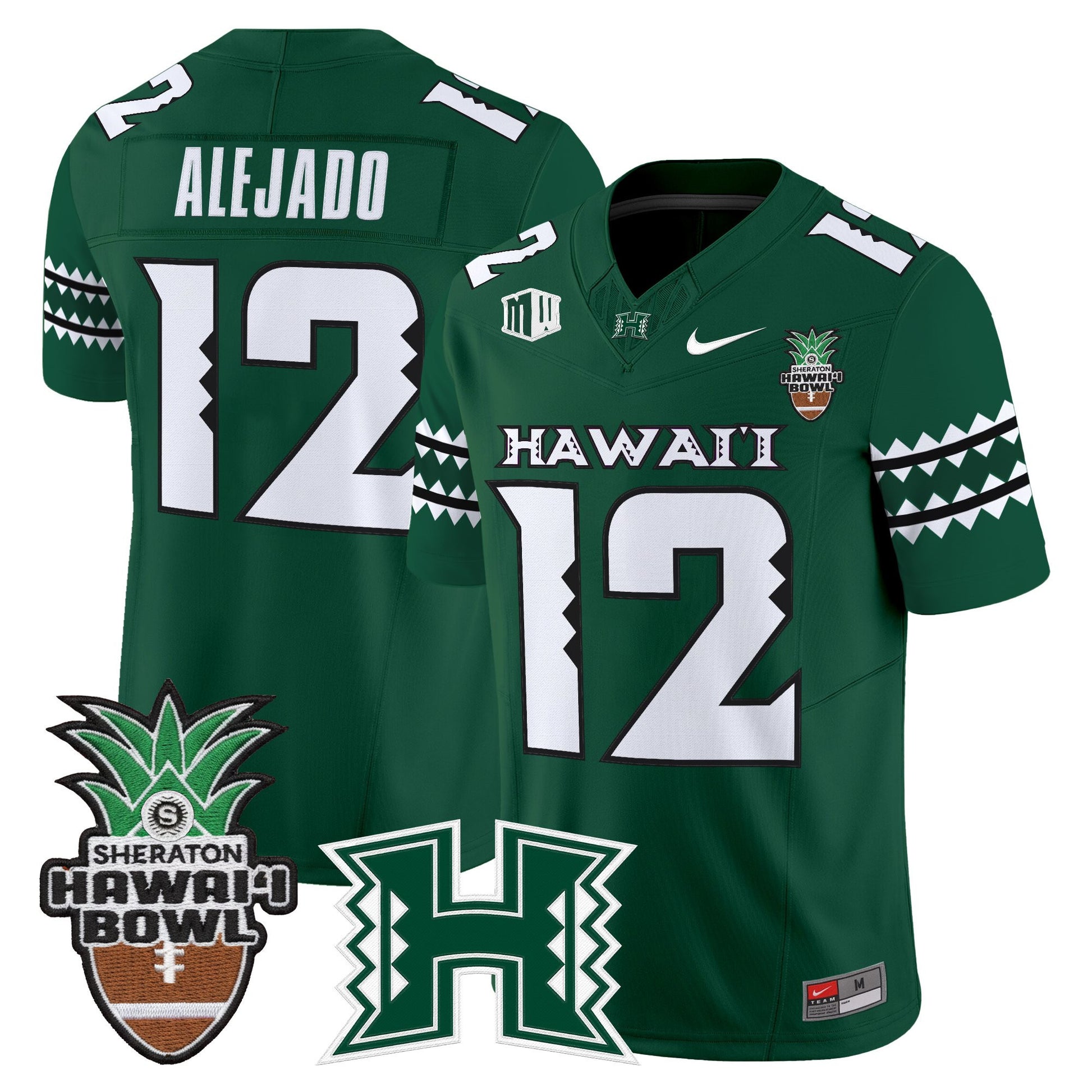 Men's Hawai'i Rainbow Warriors 2025 Hawai'i Bowl Vapor Limited Jersey - All Stitched