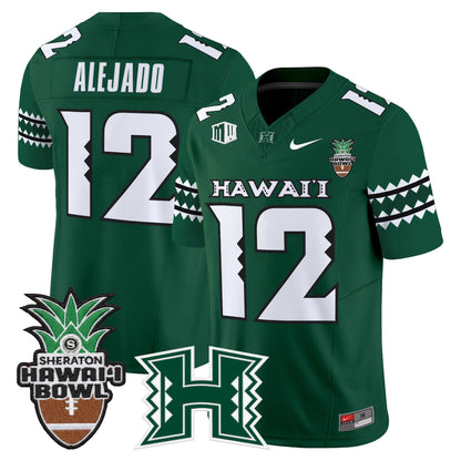 Men's Hawai'i Rainbow Warriors 2025 Hawai'i Bowl Vapor Limited Jersey - All Stitched