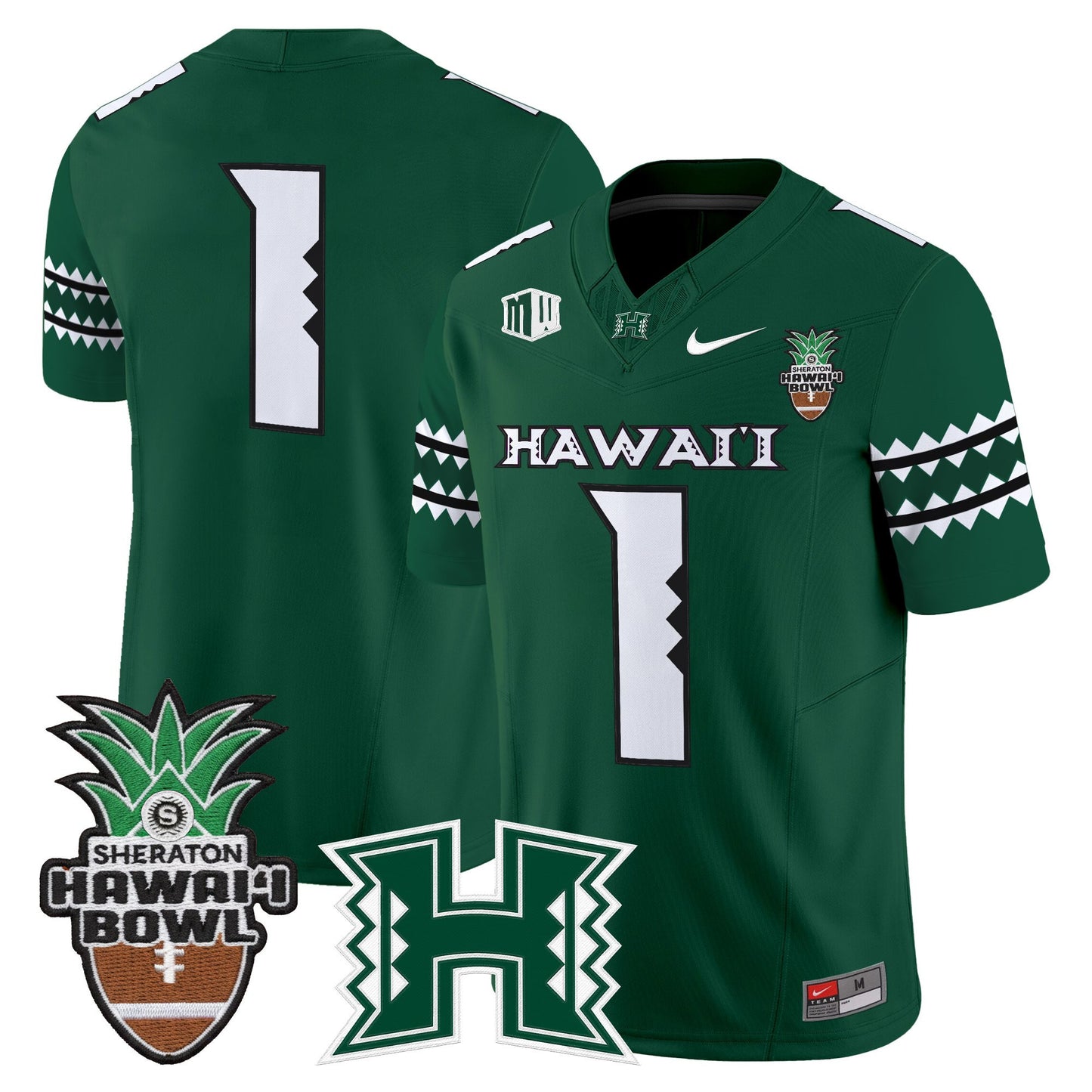 Men's Hawai'i Rainbow Warriors 2025 Hawai'i Bowl Vapor Limited Jersey - All Stitched