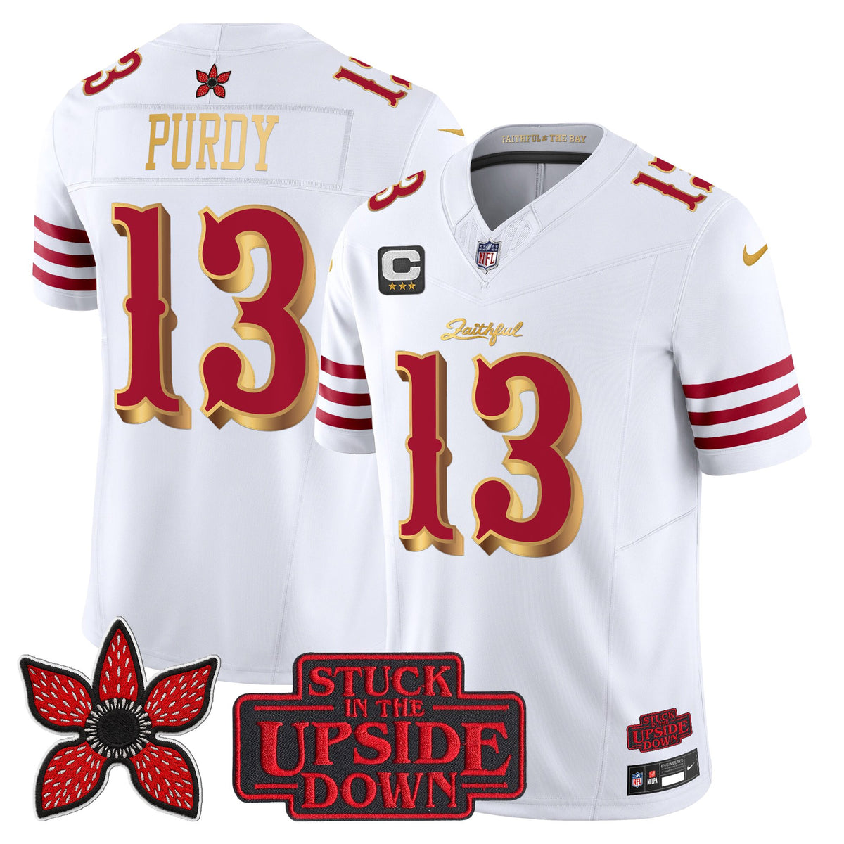 Men's San Francisco 49ers 'Rivalries x Stranger Things' Vapor Limited Jersey - All Stitched