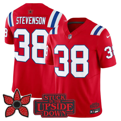 Men's New England Patriots 'Stranger Things Edition' Vapor Limited Jersey V2 - All Stitched