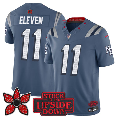Men's New England Patriots 'Stranger Things Edition' Vapor Limited Jersey V2 - All Stitched