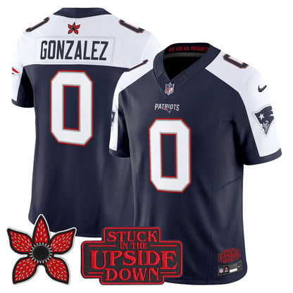 Men's New England Patriots 'Stranger Things Edition' Vapor Limited Jersey V2 - All Stitched