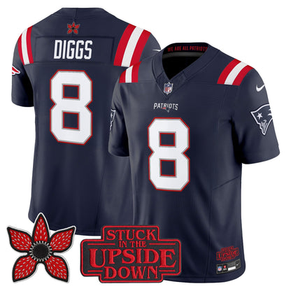 Men's New England Patriots 'Stranger Things Edition' Vapor Limited Jersey V2 - All Stitched