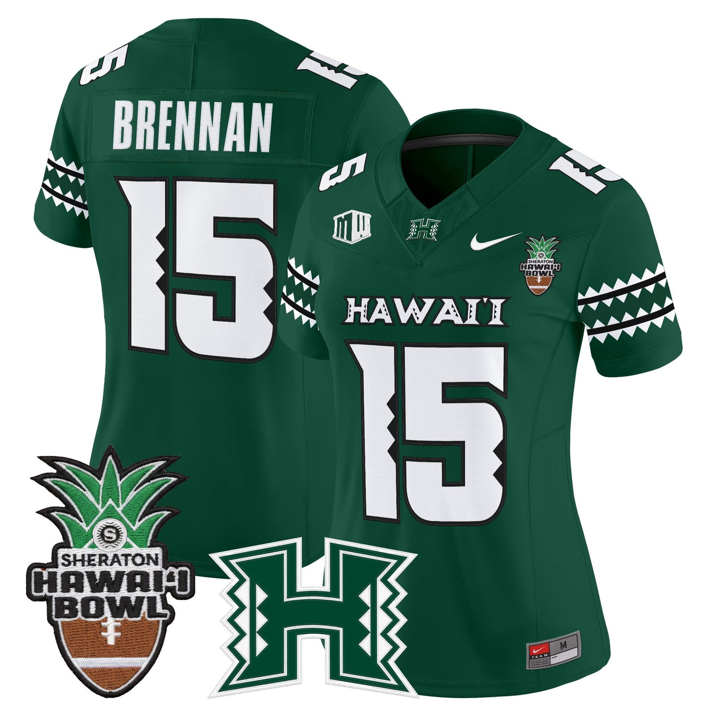 Women's Hawai'i Rainbow Warriors 2025 Hawai'i Bowl Vapor Limited Jersey - All Stitched